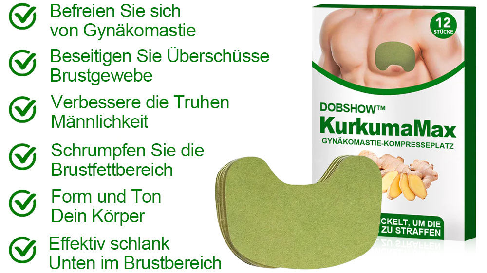 Dobshow™ TurmericMax Gynäkomastie-Kompressionspflaster🍃💪