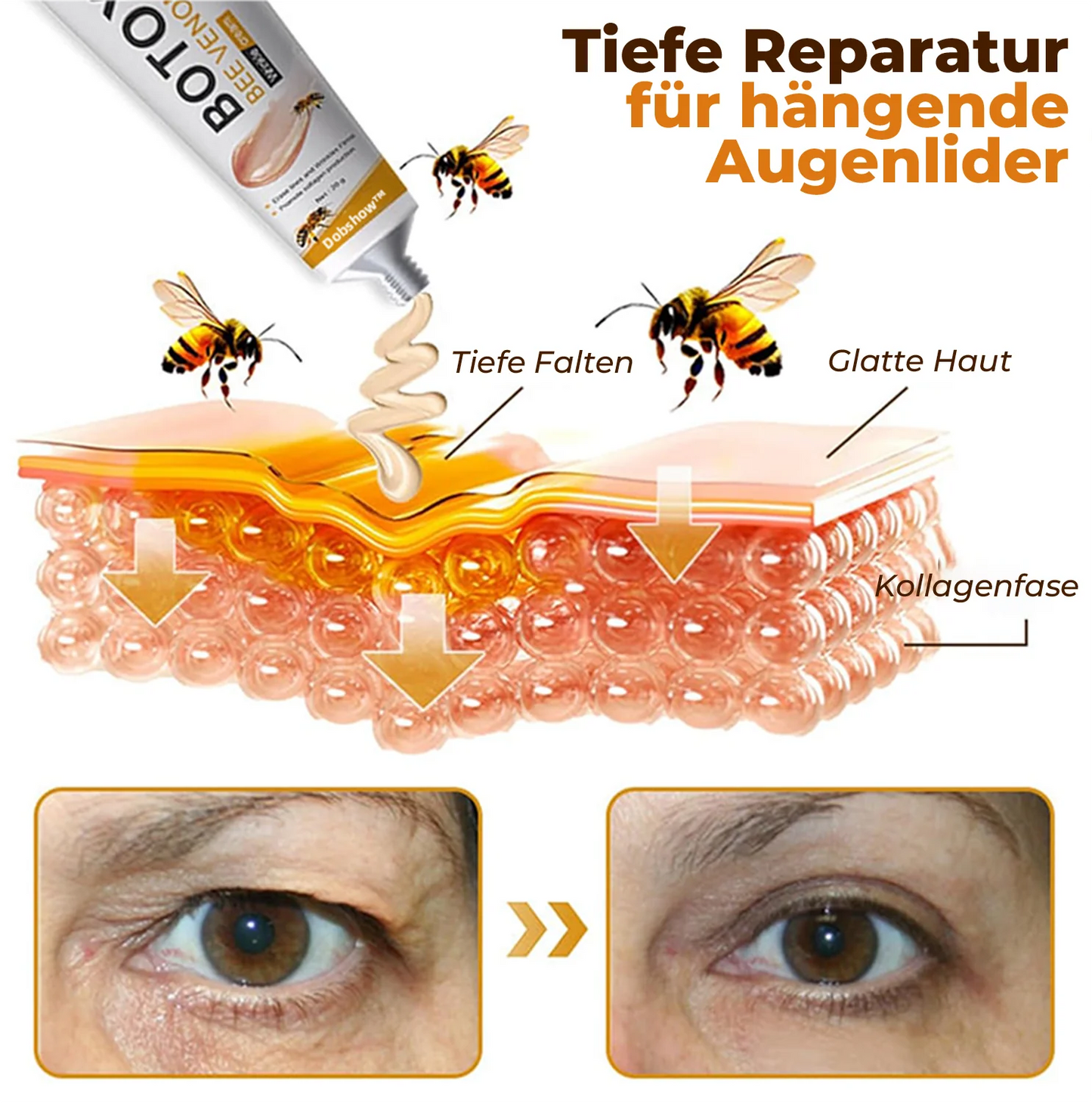 🐝🐝Dobshow™ Botox Bienengift Anti-Falten-Creme <50%OFF>