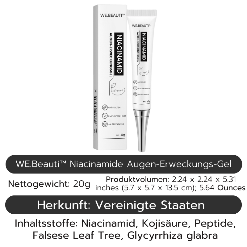 WE.Beauti™ Niacinamid Augenerwachen Gel