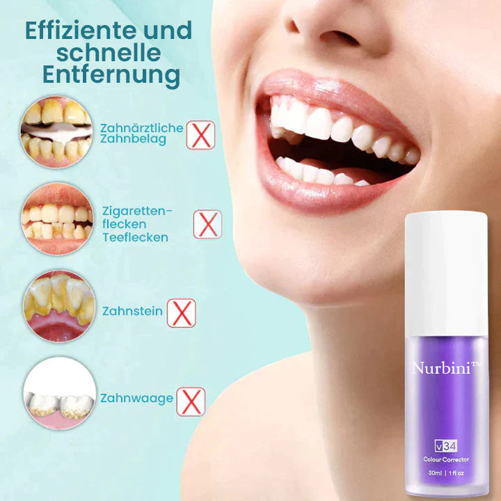 Nurbini™ Rein pflanzliches Zahnweiß-Mousse