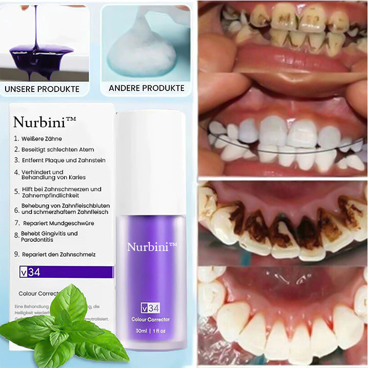 Nurbini™ Rein pflanzliches Zahnweiß-Mousse
