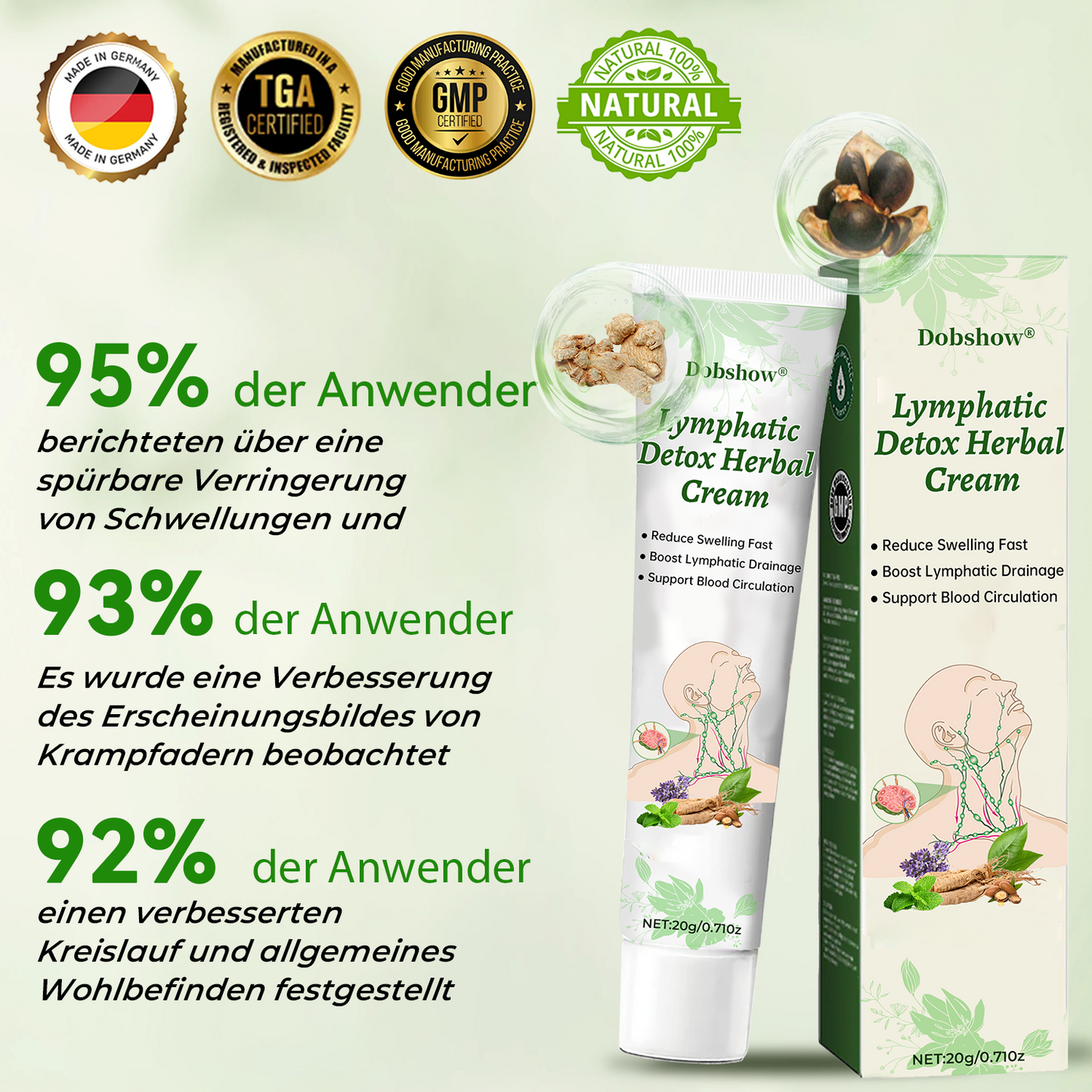 Dobshow® Lymphatische Detox-Kräutercreme|👨⚕️ 𝘿𝙚𝙪𝙩𝙨𝙘𝙝𝙚 𝙂𝙚𝙨𝙚𝙡𝙡𝙨𝙘𝙝𝙖𝙛𝙩 𝙙𝙚𝙪𝙩𝙨𝙘𝙝𝙡𝙖𝙣𝙙 𝙇𝙮𝙢𝙥𝙝𝙤𝙡𝙤𝙜𝙞𝙚, (𝘿𝙂𝙇) 𝙚𝙢𝙥𝙛𝙚𝙝𝙡𝙚