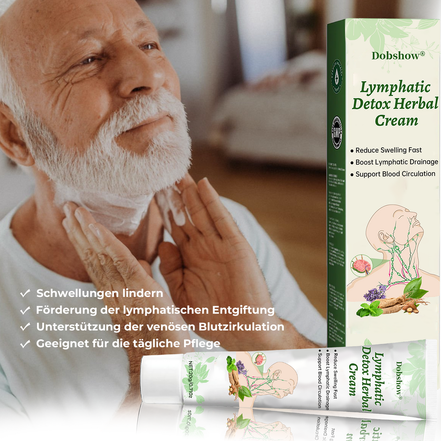 Dobshow® Lymphatische Detox-Kräutercreme|👨⚕️ 𝘿𝙚𝙪𝙩𝙨𝙘𝙝𝙚 𝙂𝙚𝙨𝙚𝙡𝙡𝙨𝙘𝙝𝙖𝙛𝙩 𝙙𝙚𝙪𝙩𝙨𝙘𝙝𝙡𝙖𝙣𝙙 𝙇𝙮𝙢𝙥𝙝𝙤𝙡𝙤𝙜𝙞𝙚, (𝘿𝙂𝙇) 𝙚𝙢𝙥𝙛𝙚𝙝𝙡𝙚