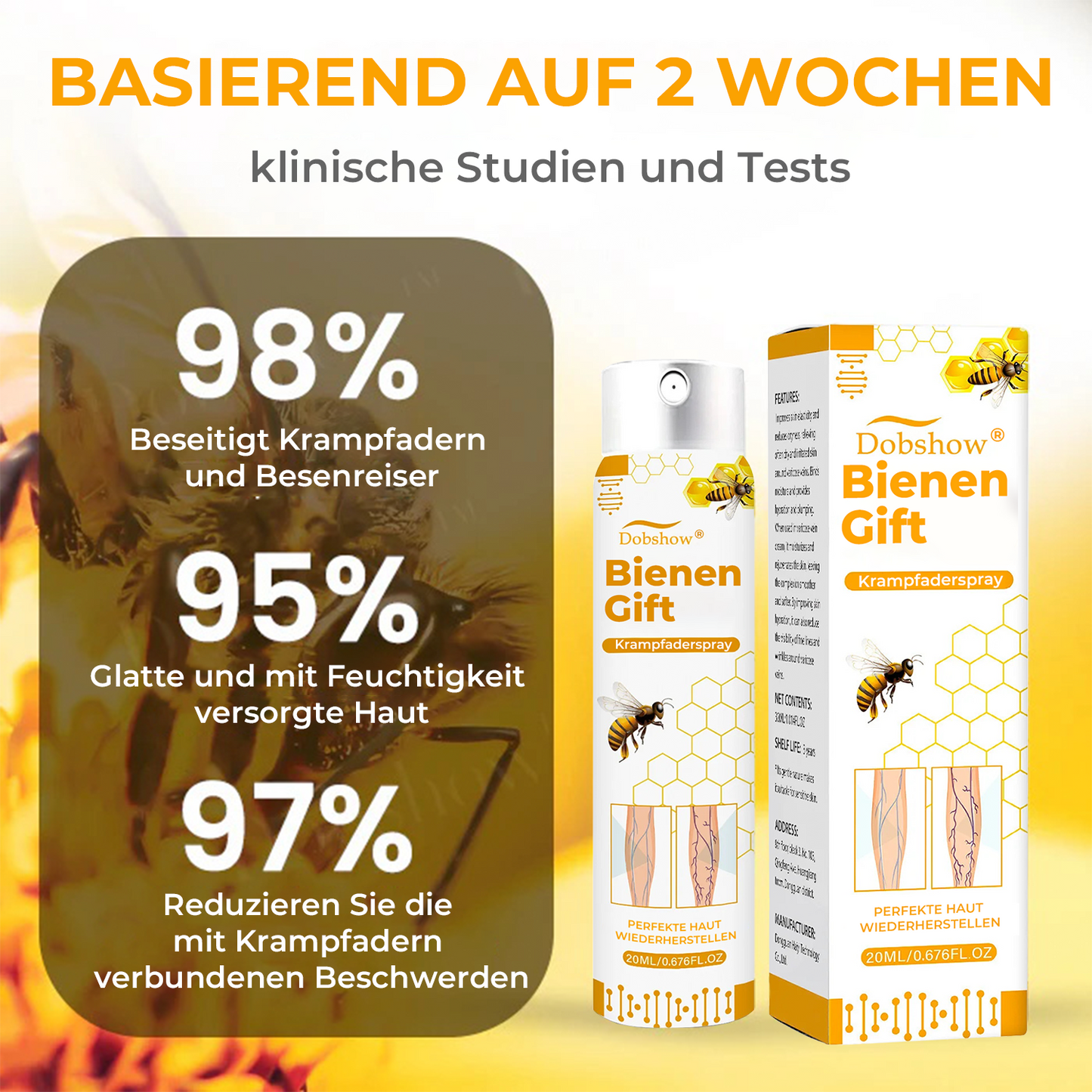 Dobshow® Bienengift Krampfaderspray