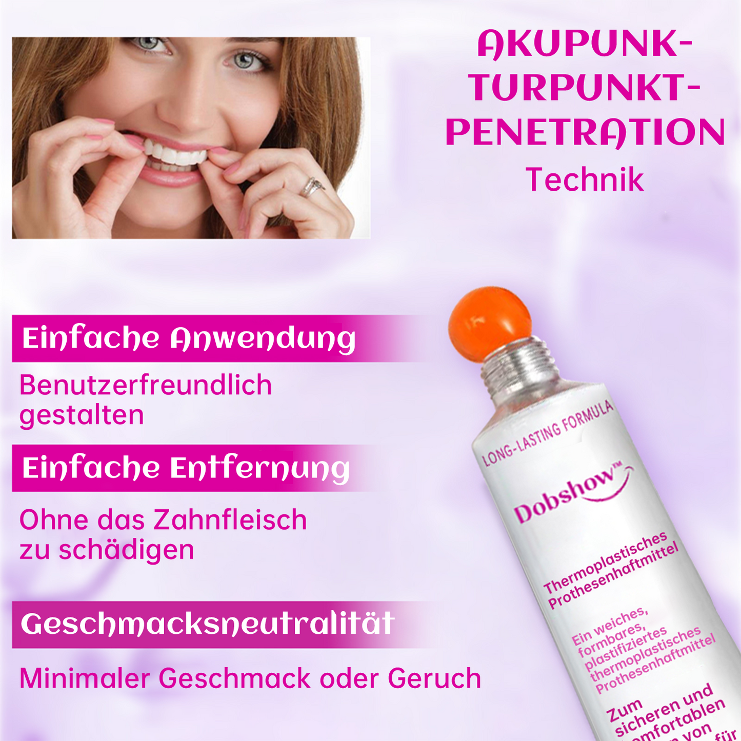 Dobshow™🔥WINTER SALE🔥- 𝕤𝕒𝕧𝕖 𝕦𝕡 𝕥𝕠 -𝟞𝟝% 🅾🅵🅵 Thermoplastischer Gebisskleber