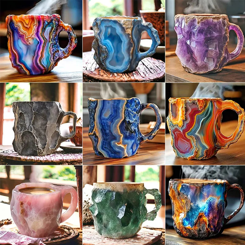 🌲Frühjahrs-Weihnachtsverkauf ✨️2024 Neue Kaffeetassen aus Mineralkristall☕