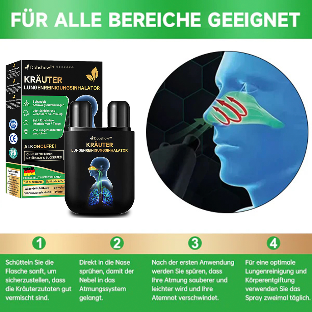 Dobshow™ 🧑⚕️herbal Lungenreinigungs-Inhalator🍃🍃
