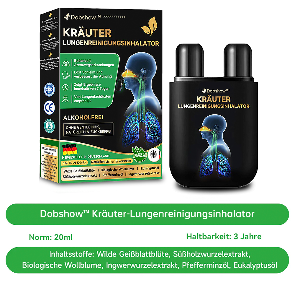 Dobshow™ 🧑⚕️herbal Lungenreinigungs-Inhalator🍃🍃