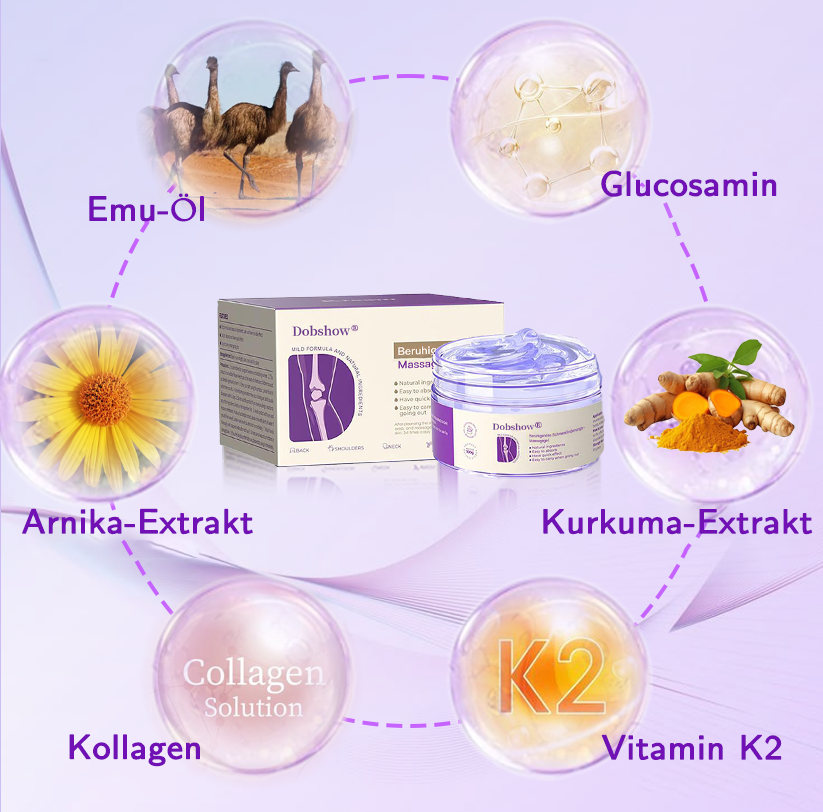 Dowshow® Gelenkschmerz Gel—— Kurkuma Extrakt & Emuöl 👨⚕️Anerkannt von der Deutschen Gesellschaft für Orthopädie und Unfallchirurgie (DGOU)👨⚕️