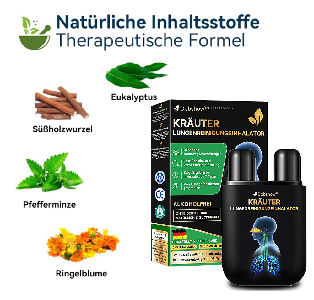 Dobshow™ 🧑⚕️herbal Lungenreinigungs-Inhalator🍃🍃