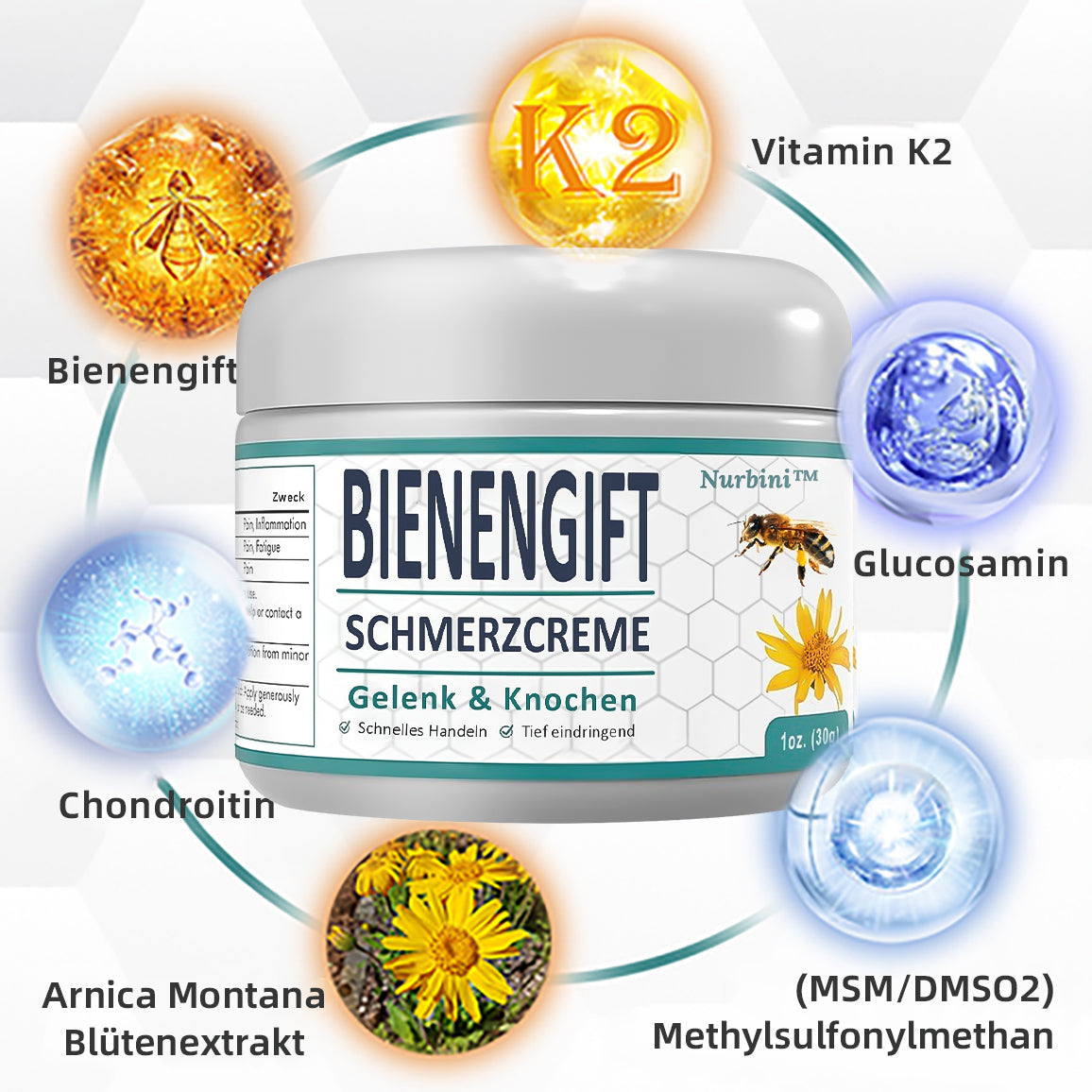 🐝🤩🐝 Bienengift Schmerz- und Knochenbehandlungscreme 💥 30-Minuten-Sonderaktion🐝🐝🐝 ⚡