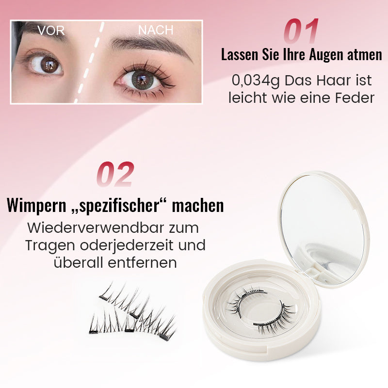 (💖 Heißer Verkauf: Kaufen Sie 2 und sparen Sie 17 %) Dobshow™ Magnetische falsche Wimpern