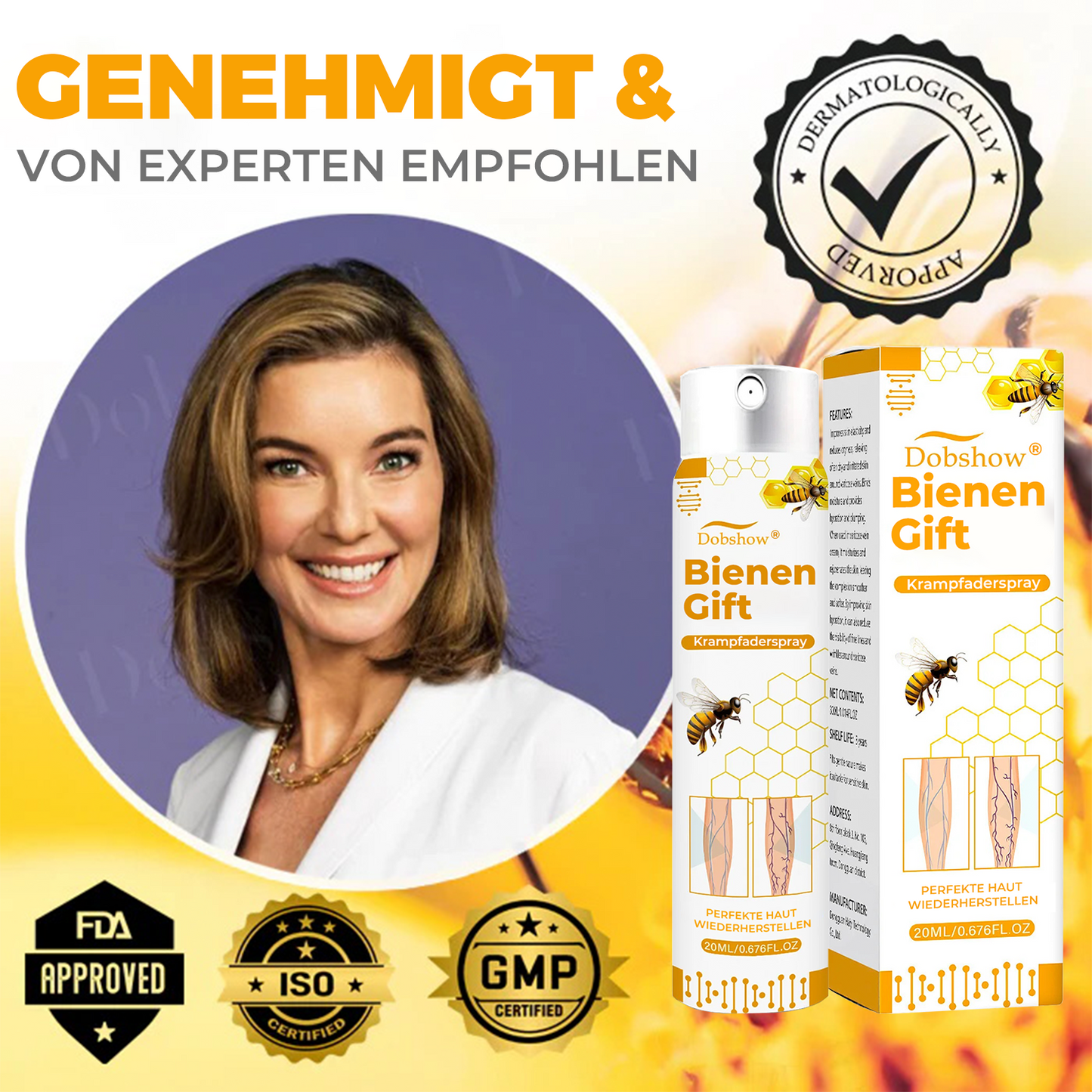 Dobshow® Bienengift Krampfaderspray