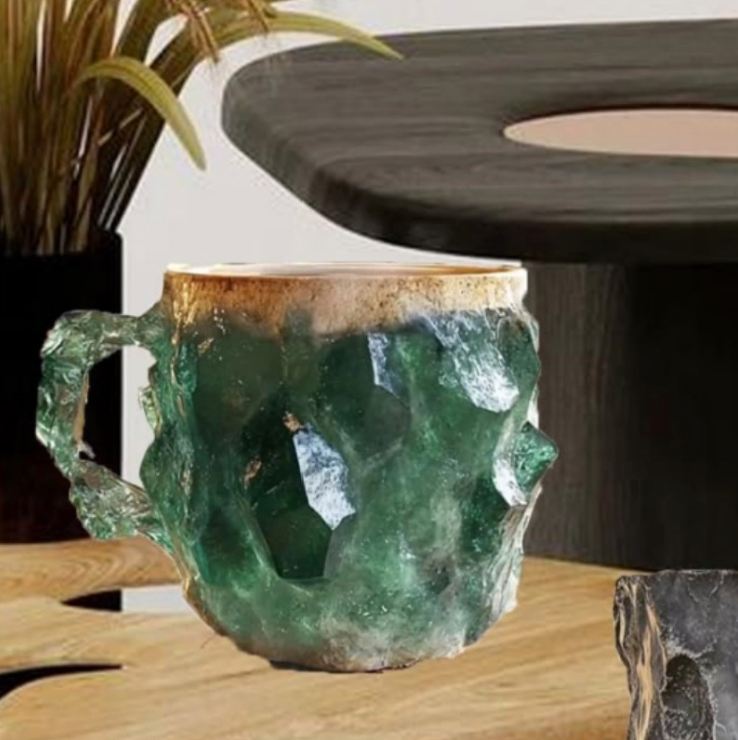 🌲Frühjahrs-Weihnachtsverkauf ✨️2024 Neue Kaffeetassen aus Mineralkristall☕