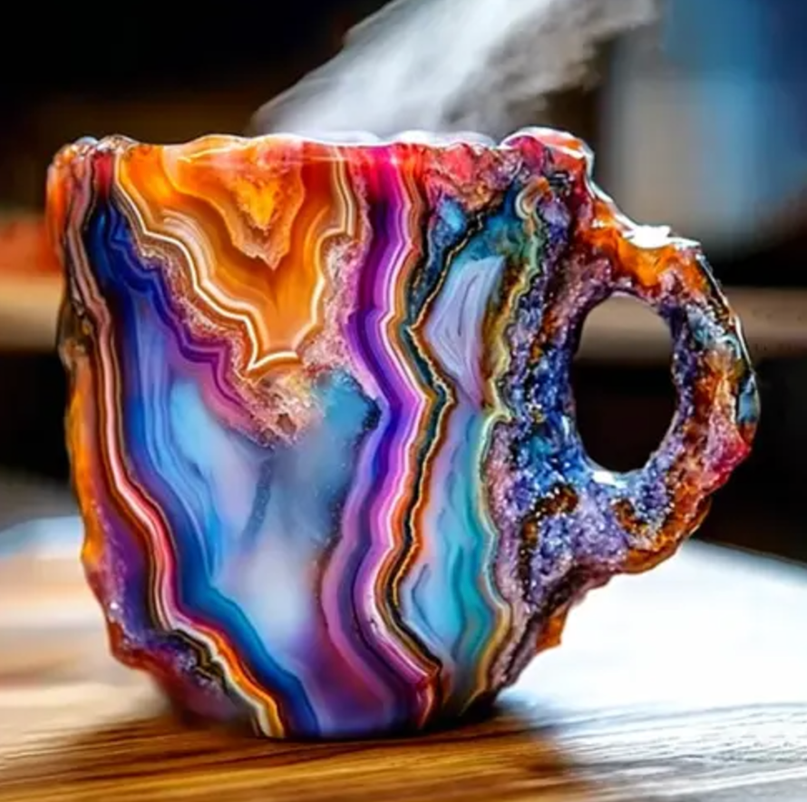 🌲Frühjahrs-Weihnachtsverkauf ✨️2024 Neue Kaffeetassen aus Mineralkristall☕