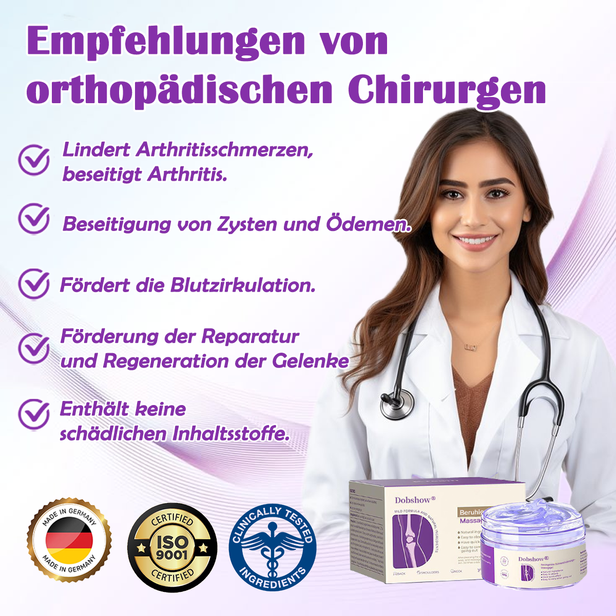 Dowshow® Gelenkschmerz Gel—— Kurkuma Extrakt & Emuöl 👨⚕️Anerkannt von der Deutschen Gesellschaft für Orthopädie und Unfallchirurgie (DGOU)👨⚕️