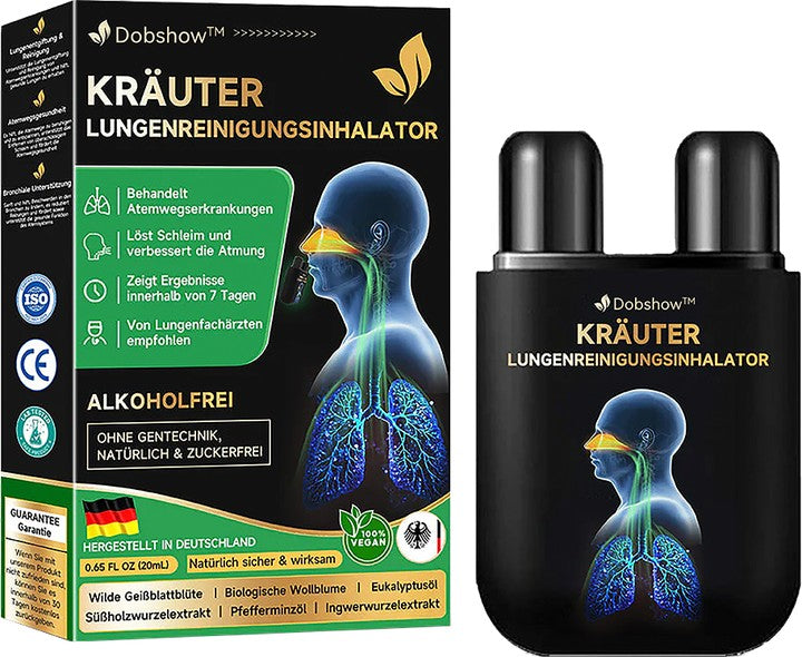 🐵✅Offizieller Shop|🔥Dobshow™ Kräuter-Lungenreinigungsinhalator 👨⚕️BfArM-certification(💝 LETZTER TAG 50% RABATT 💝)