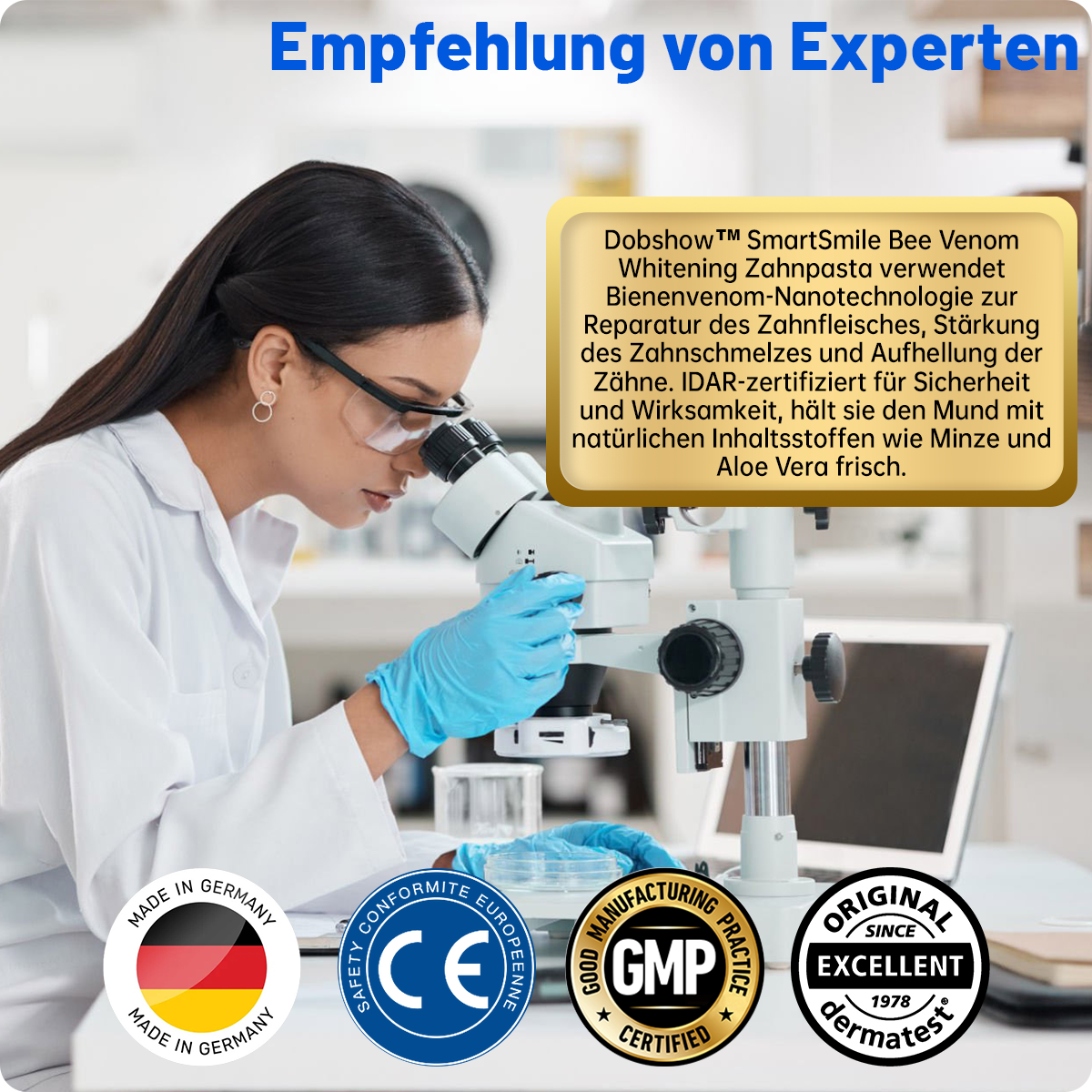 đŠ· Dobshowâą SmartSmile Bienengift-Zahnpasta zum Aufhellen und Reparieren