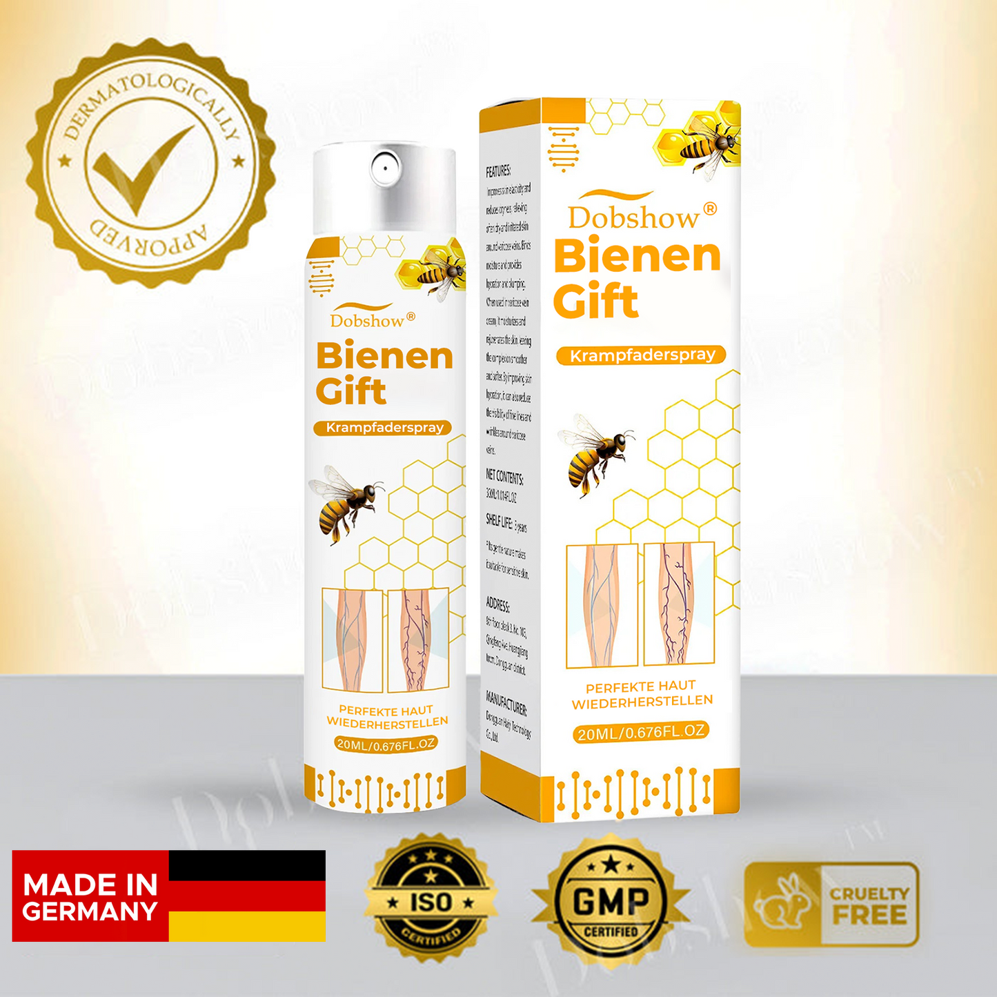 Dobshow® Bienengift Krampfaderspray