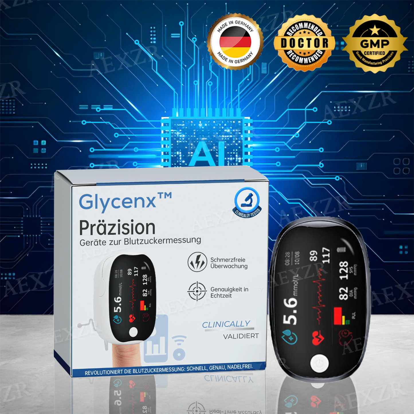 Glycenx™  Präzisionsglukose-Messgerät