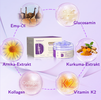 Dowshow® Gelenkschmerz Gel—— Kurkuma Extrakt & Emuöl  👨‍⚕️Anerkannt von der Deutschen Gesellschaft für Orthopädie und Unfallchirurgie （DGOU）👨‍⚕️