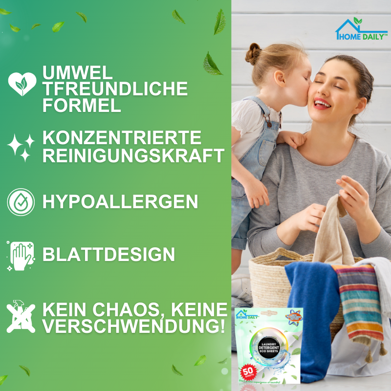 Home Daily™ Waschmittel Öko-Blätter